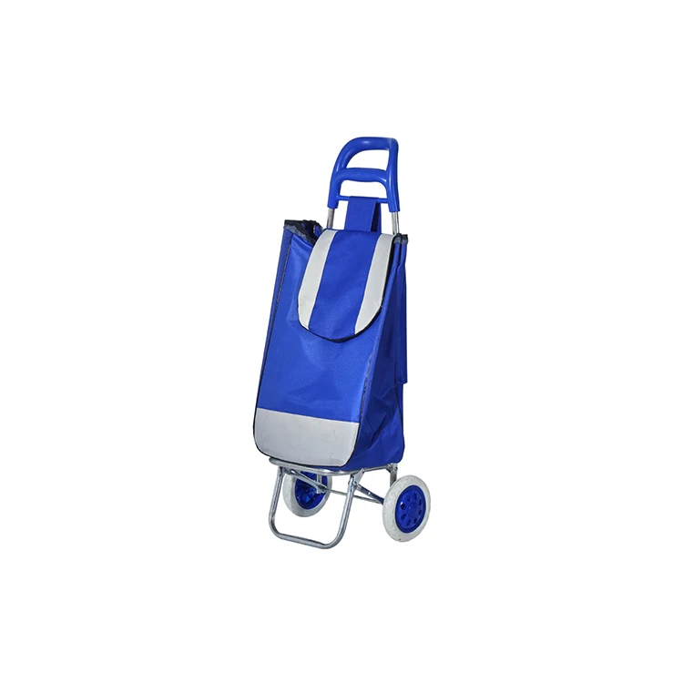 Shopping Trolley With Double Basket Layers Hand Cart Folding Collapsible And Wheelsfor Hospital Stacker For 34 Litre Baskets