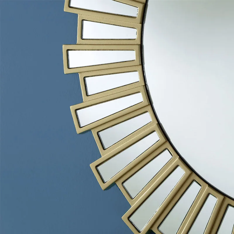 
HD glass frame venetian round mirror wall Home Decoration Interior Wall mirror for Bathroom 