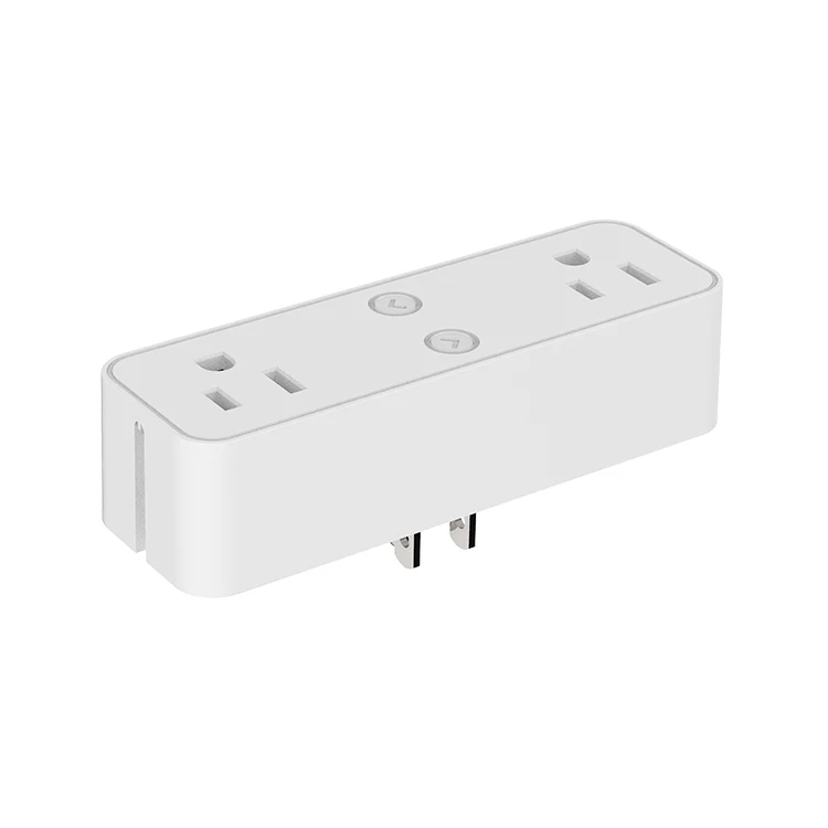 2022 New Rectangular Alexa Google Home Control Wi-Fi Smart Outlet Shared Timer/Countdown Function smart power wifi outlet