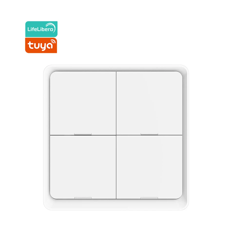 Lifelibero Zigbee Smart Home Button Automation One Key Control Smart Linkage With light Switch Wireless Scene Switch
