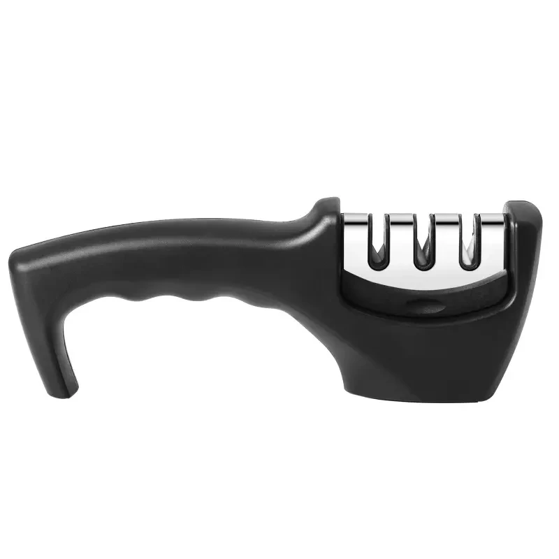 Hot Sale Professional Knives Sharpening Stage Manual Knife Sharpener With Non Slip Rubber Handle
