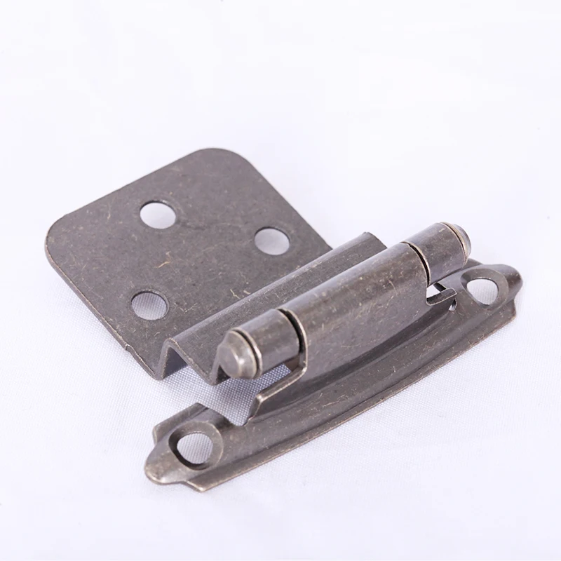 Self Closing 3/8 inch Inset Cabinet Door Hinge American Antique Style Cabinet Metal Hinge customized color