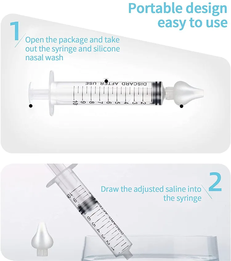 Factory Wholesale Nose Wash Cleaner Sinuses Rinsing System Device Nasal Wash Rinse Care Nasal Cleaner