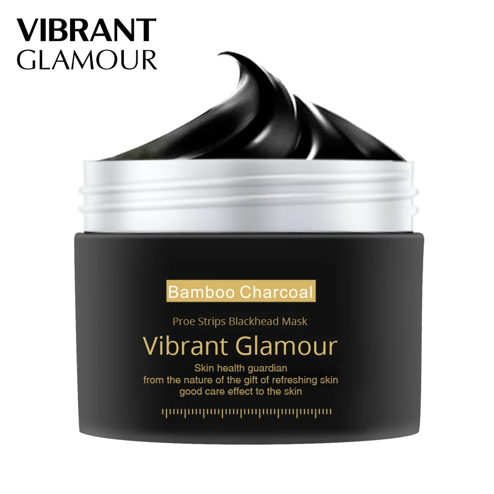 VIBRANT GLAMOUR Bamboo Charcoal Blackhead Remover Nose Mask Peeling Face Mask