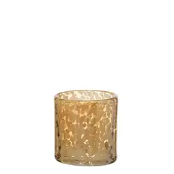 Samyo Mercury Glass Speckled Round Votive Tealight Candle Holders Set for Weddings Centerpieces Home Decor Parties