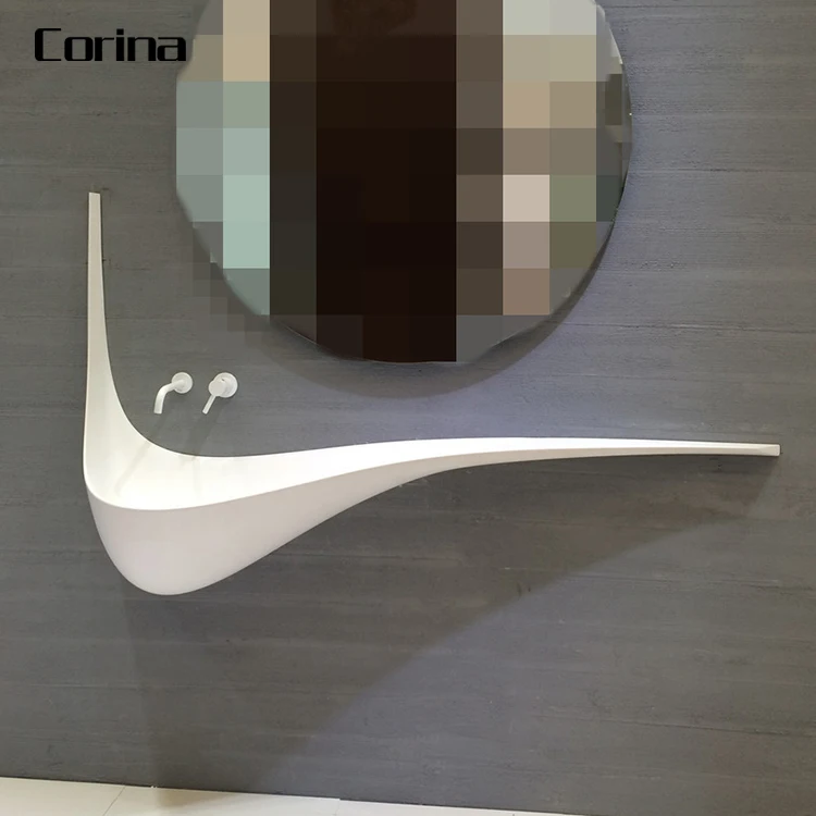 Art wash basin acrylic solid surface bathroom sinks wash basin