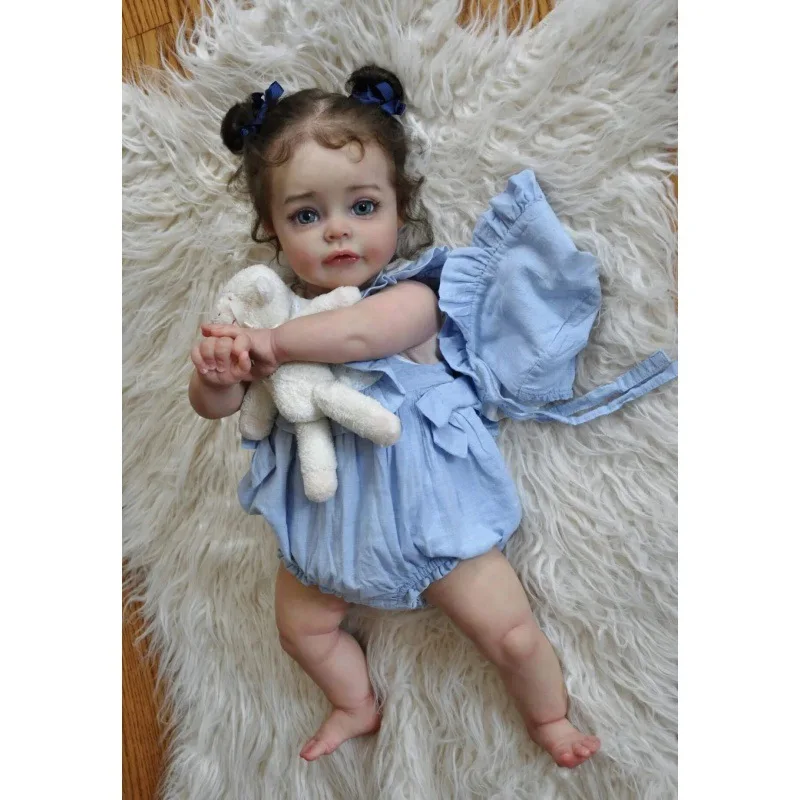 High Quality Lifereborn SUESUE Realistic Eye Full Silicone Reborn Baby Dolls 22inch For Girls Gift