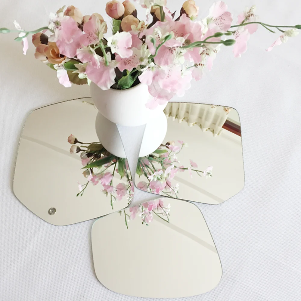 Горячая Распродажа 305*407 мм индивидуальный обзор для слепых зон автомобиля велосипеда боковое стекло листовое алюминиевое хромированное выпуклое зеркало