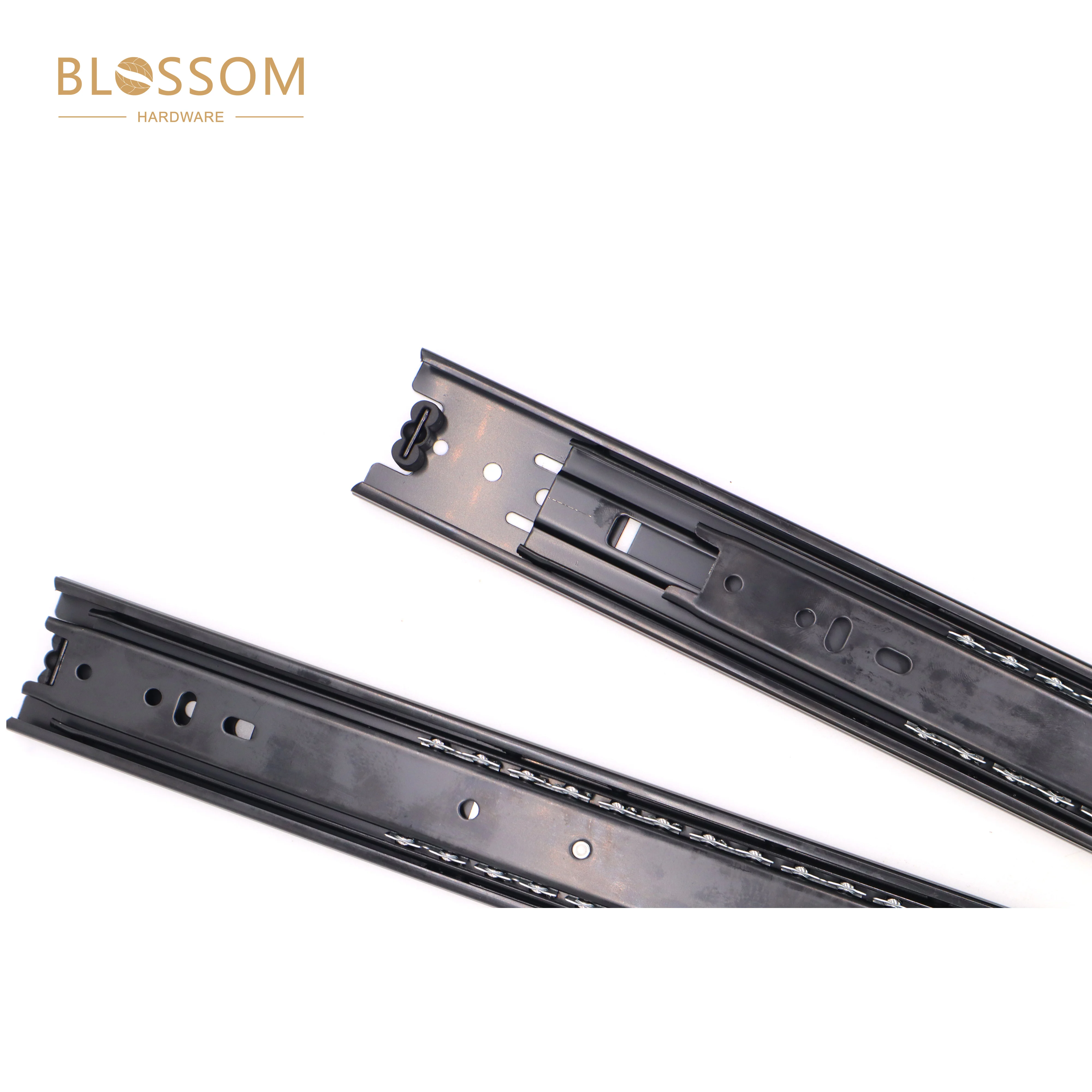 Furniture Cabinet Hardware Normal Closing Telescopic Channels Ball Bearing Drawer Runners