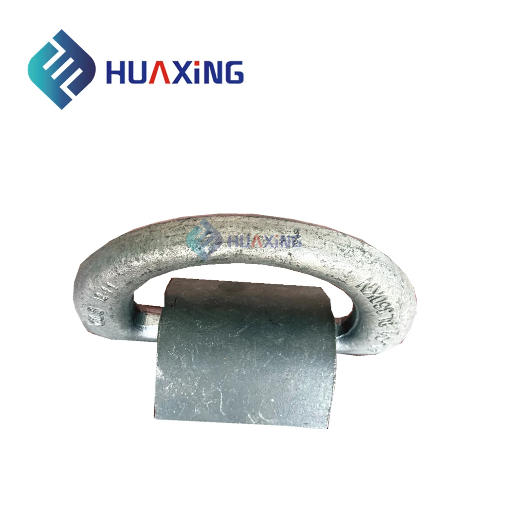 36T Forged Container Lashing Security D Ring With Clamp