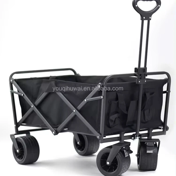Outdoor Garden Beach Trolley Fishing Folding Camping Cart Wagon Portable Shopping Tour Hand Luggage Trolleys