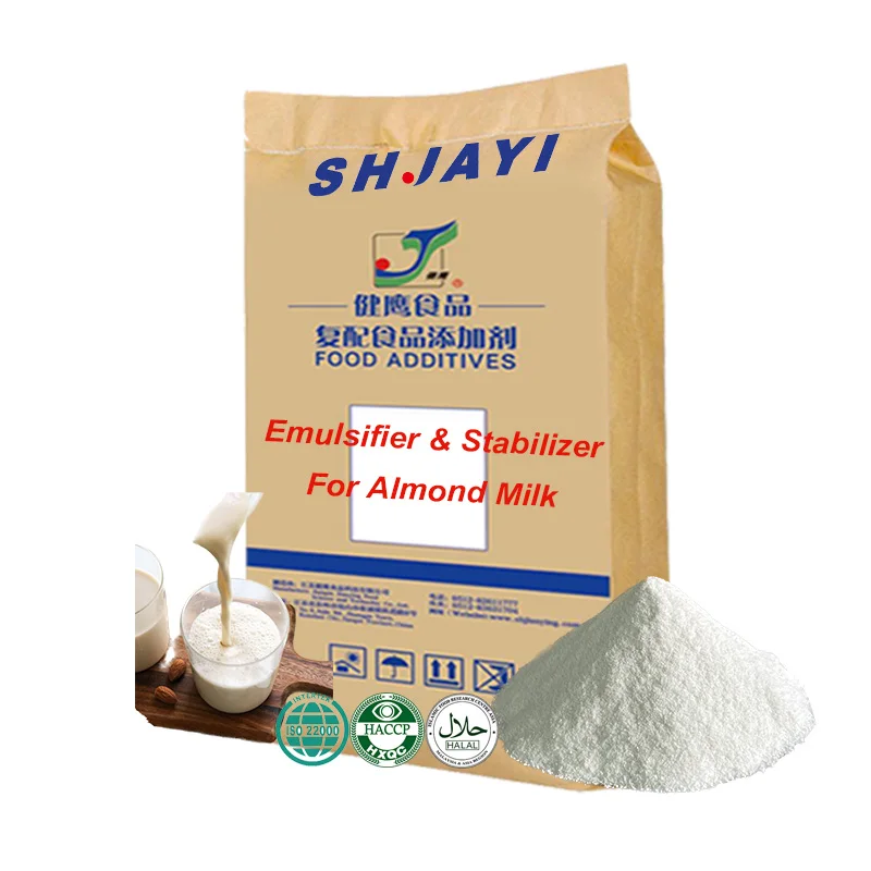 Halal Certificate Compound Emulsifying Thickeners Stabilizer Emulsifier for Almond Juice Milk Beverage
