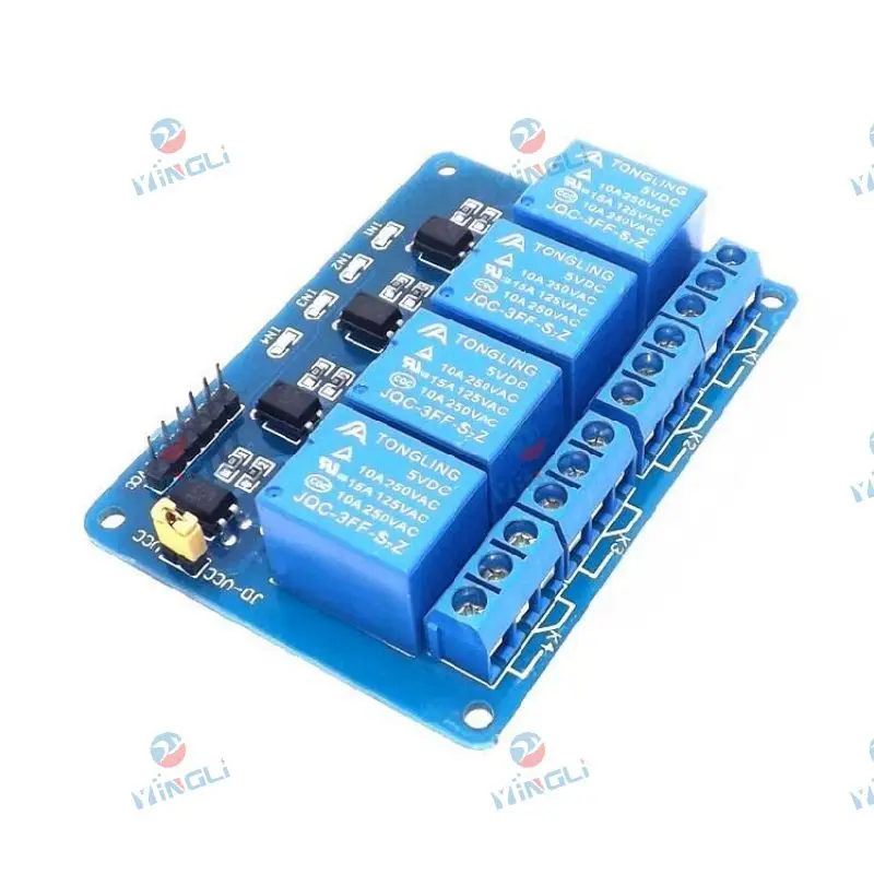 The microcontroller development board supports AVR51PIC with 4-way relay expansion board