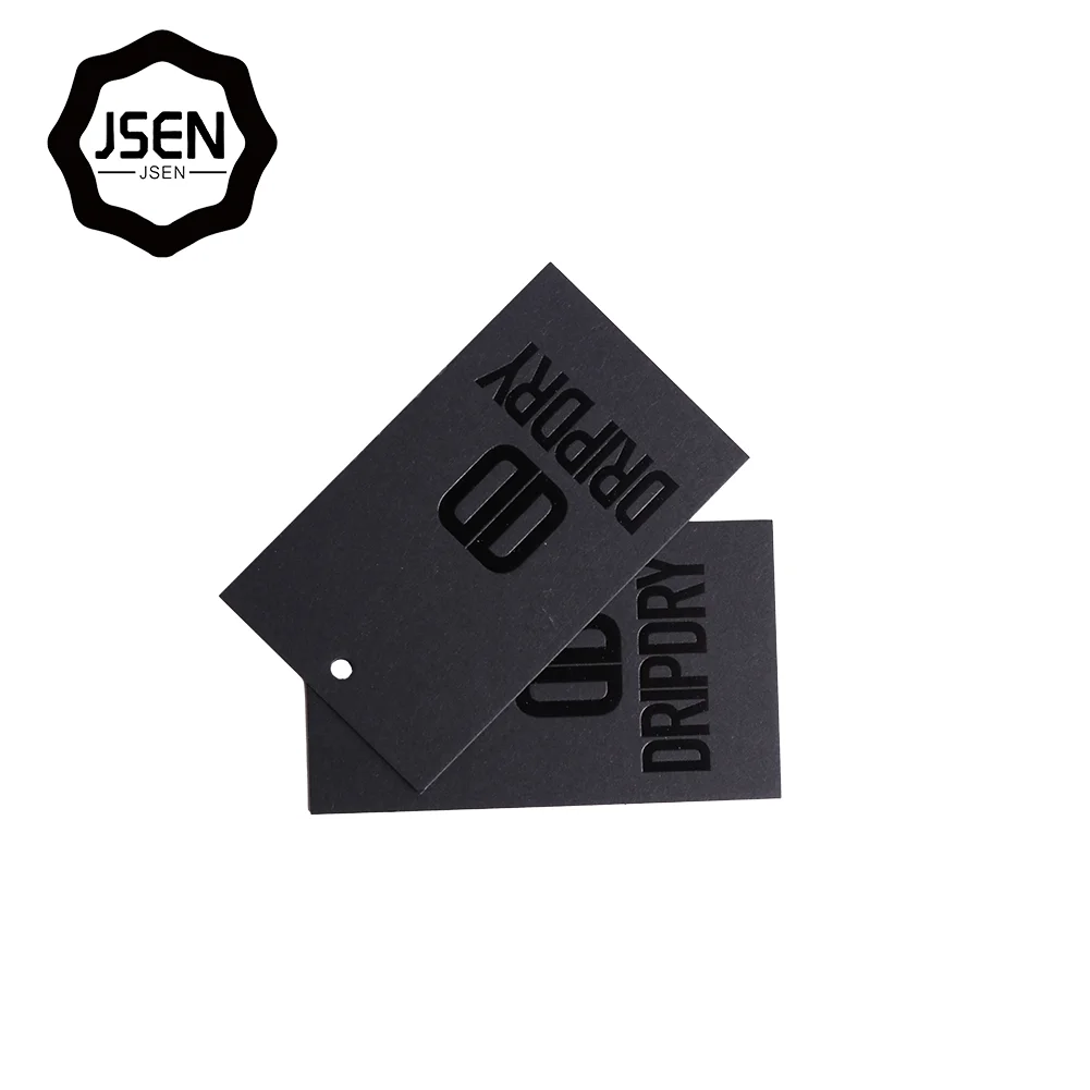 Garment accessories high quality free design Logo printed Price hangtags for clothing own logo with pvc card