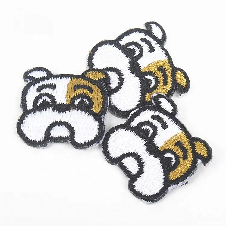 Custom Cute Cartoon Animals Logo Mini Embroidery Patches for Shoes