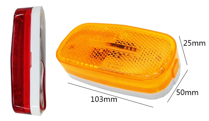 12V China DOT High-Quality Truck/Tractor/Trailer LED Side Marker Light