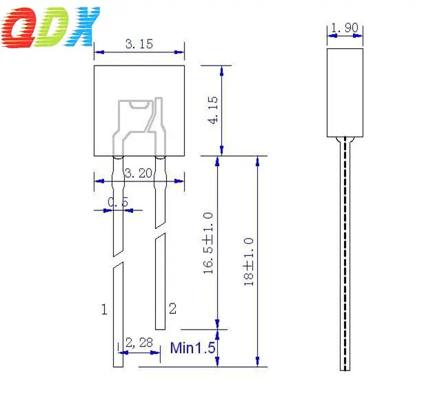 China Factory promotion 2*3*4mm SquareLED white hair blue light-emitting diode 234mm blue Led Dip In Diode1000pcs/bag led module