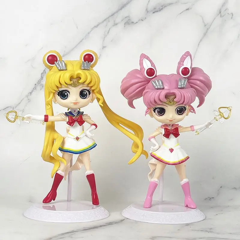 16CM Cartoon Character PVC Sailor Moon Anime Action Figure For Girl Birthday Gifts