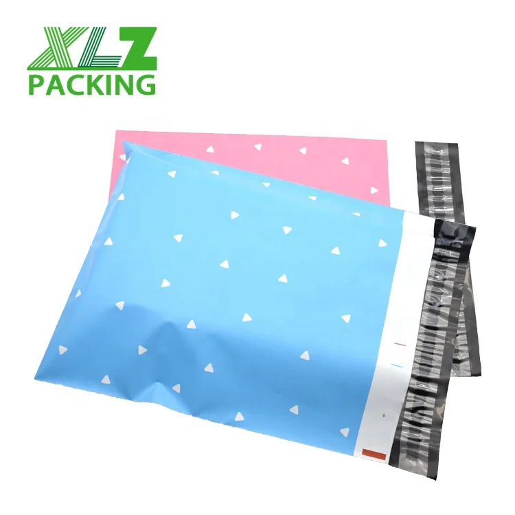 hot sales online seller for pink polka dot plastic parcels postal mailing bag