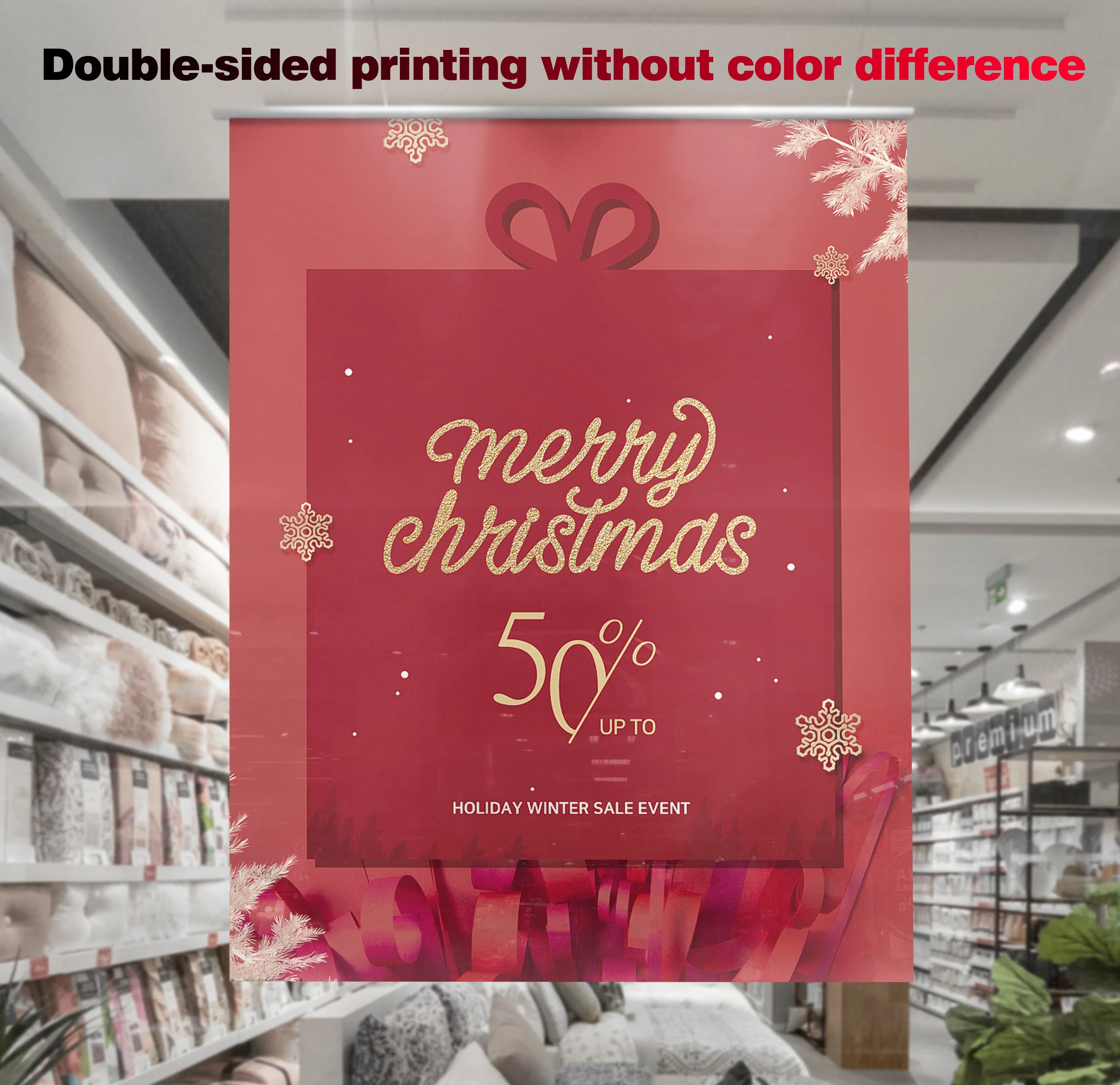 Digital Printing on Vinyl Mesh banner/ Full Color Printed Banner Vinyl Sign/ Advertising Banner with Grommets