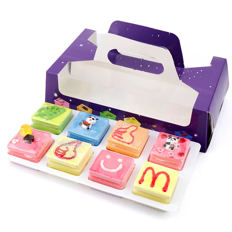 Macaron Bath Salt Balls Gift Set for Women Kids Moisturize SPA Plant Essential Oil Bubble Bath