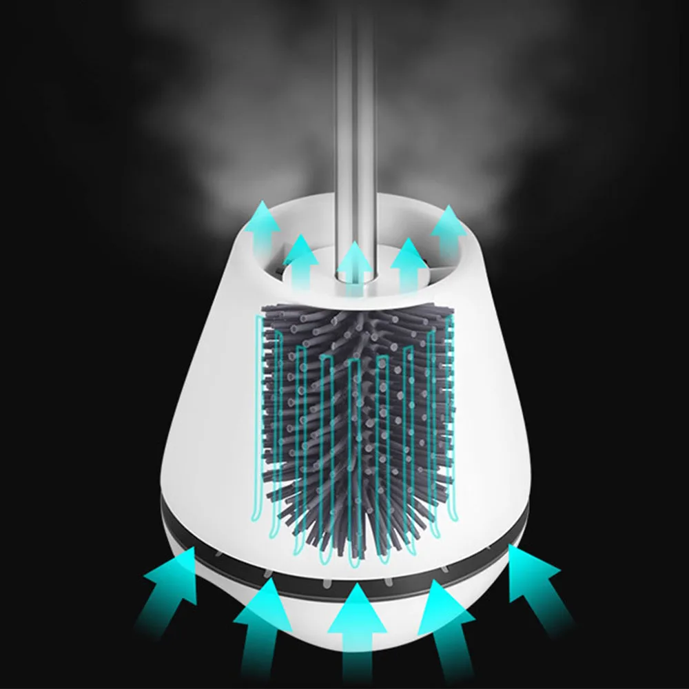 Household Modern Cleaning Tools Toilet Bowl Brush with High Quality Steel TPR Soft Bristle Bathroom Cleaning Tool Brush