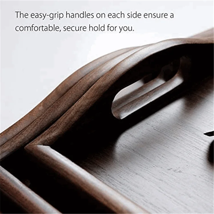 Vintage decorative platters decor durable walnut wholesale factory rustic wooden tray