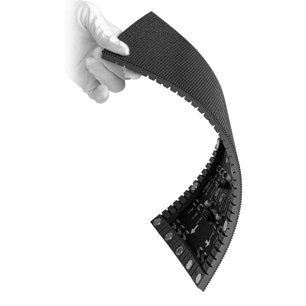 Flexible Led Display Screen Slim Soft Led Module Curved Led Display For Light Box  transparent led display screen