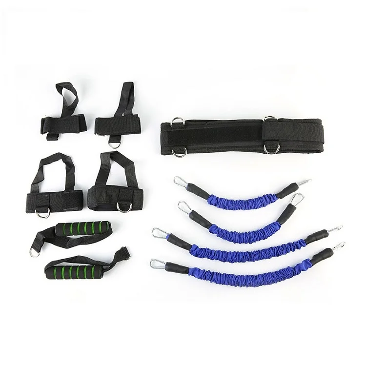 11PCS Resistance Bands Stretching Strap Set For Leg Waist Bouncing Training Tools For Boxing Training Latex Resistance Bands