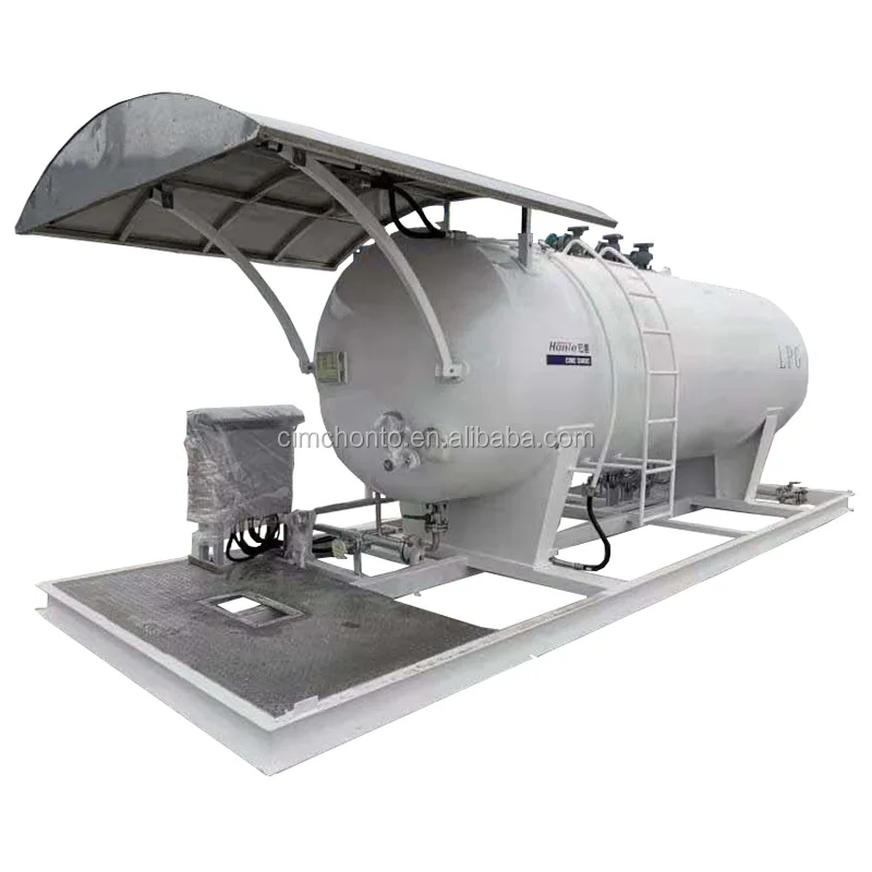 60 cbm 20 ton skid lpg gas filling station