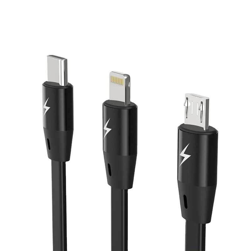 Оптовая продажа, лидер продаж, USB-кабель для передачи данных для lightning Android Type-C от babin CB223, 3 в 1