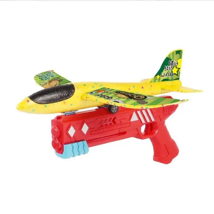Hot Selling Airplane Shooting Game Gun Toys For Children Foam Catapult Gun Toys With Plane