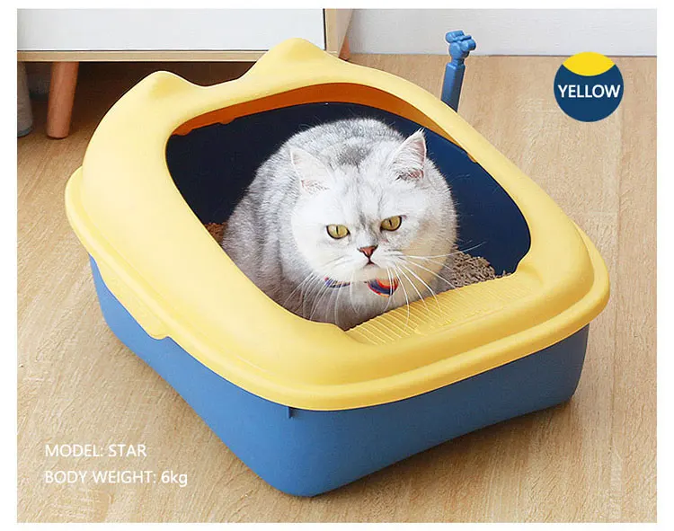 Pet Products With Manufacturing Vendor Customized Service Cat Cleaning With Scoop Cat Litter Box