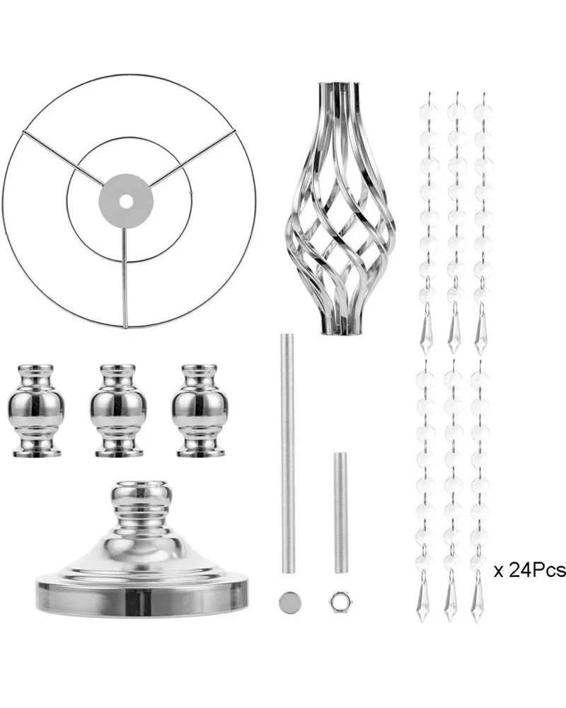 Wedding props Table flower crystal candlestick Fried Dough Twists decorations Western tabletop decoration Plating guide