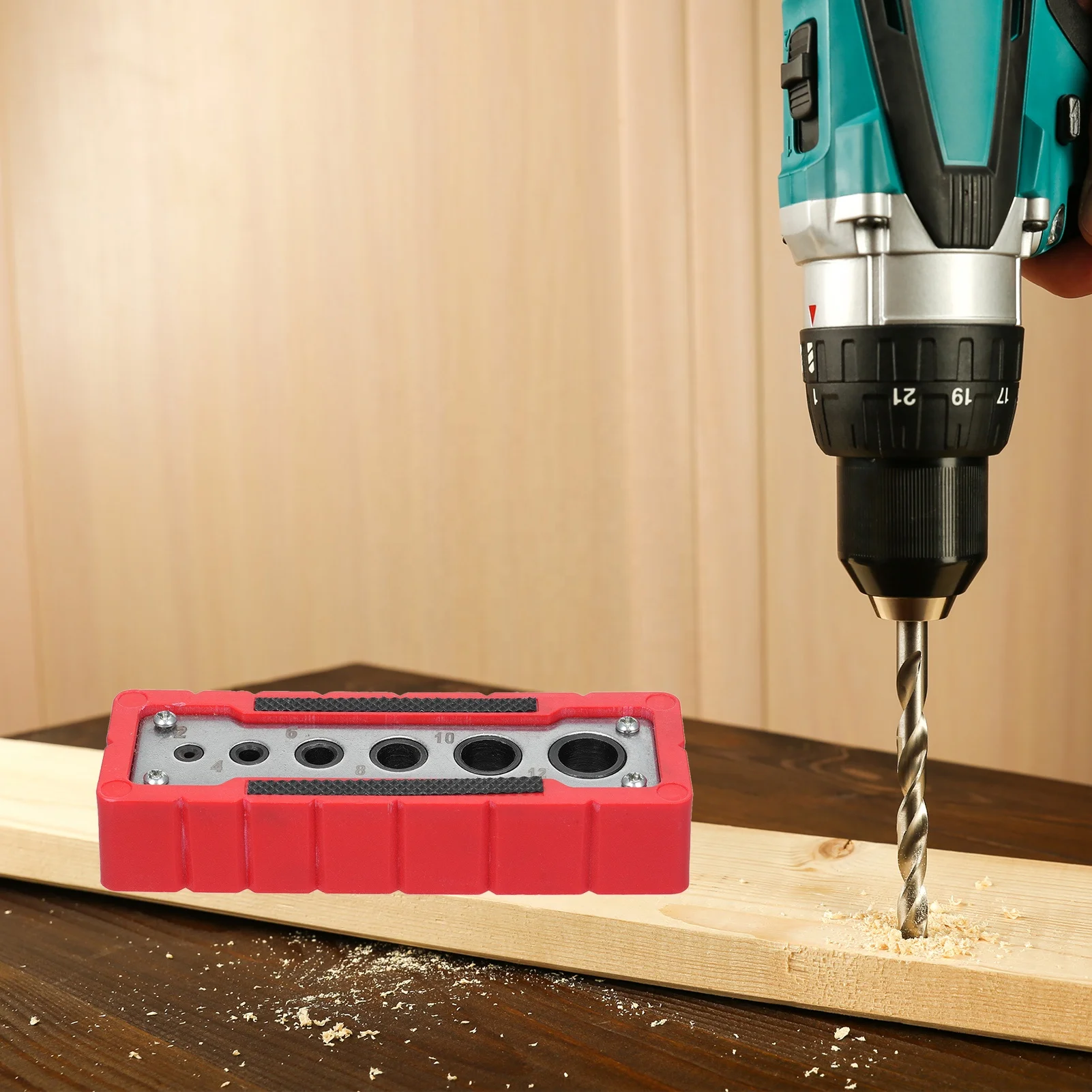 Pocket Hole Jig Drill Locator Woodworking Drilling Guide Woodworking Tools Woodworking Punch Positioner Dowel Kit Power Tool