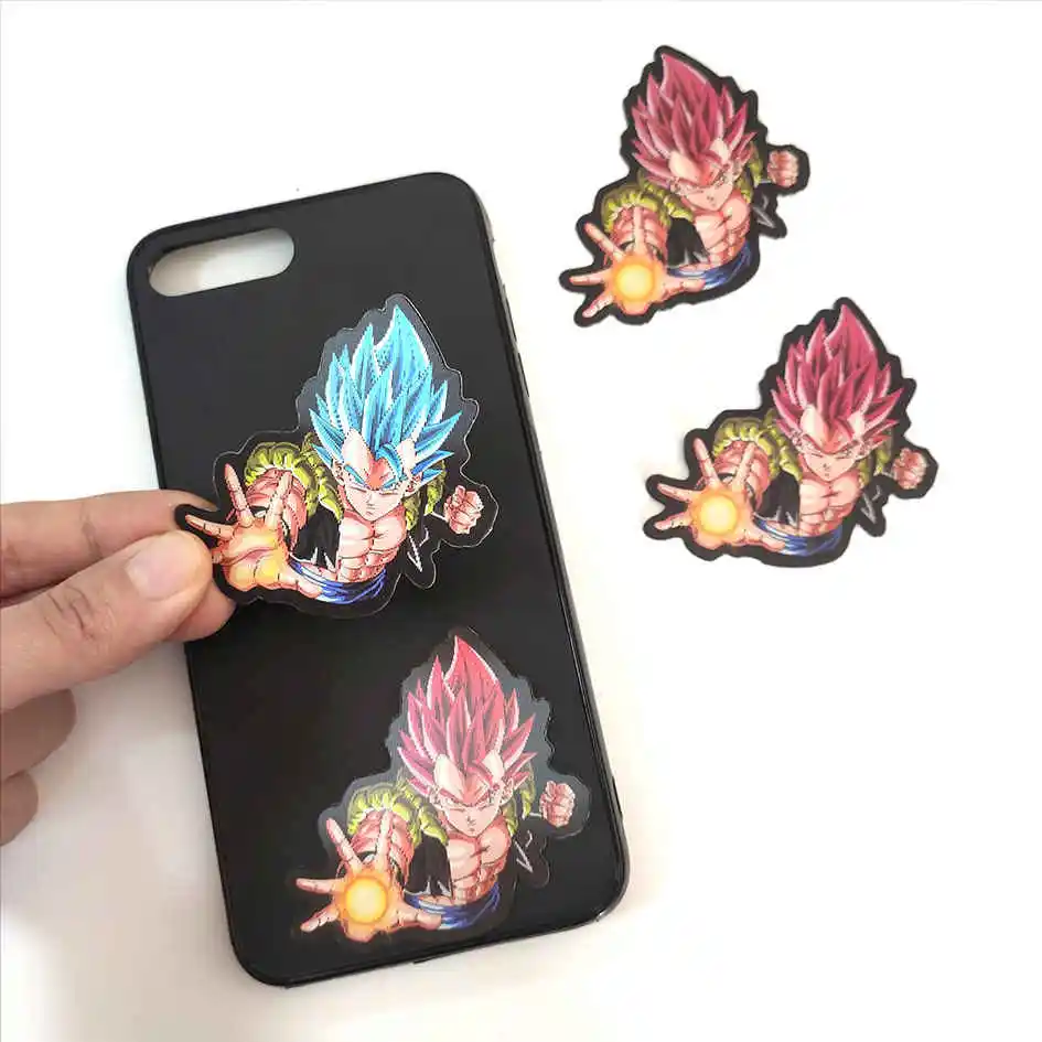300designs Phone Stickers Wholesale Lenticular Motion Sticker for Mobile Phone Anime Demon Slayer Mobile Phone Anime