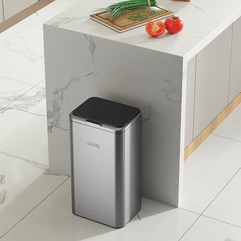 steel bins  with CE certificate mobile trash bin 15L/20L sensor bin automatic trash can