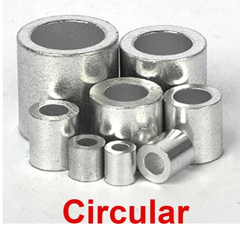 Wire Rope Fixed Sleeve Pressed Oval Aluminum Clip ConnectoWire Rope Fixed Aluminum Sleeve Pressed Oval Aluminum Clip Co