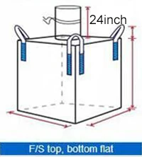 Bulk Bags Circular Bag Food Grade Accept Customized Logo Printing Factory Direct Sales 1t Cross Stitching 26cm Top Full Open 5:1