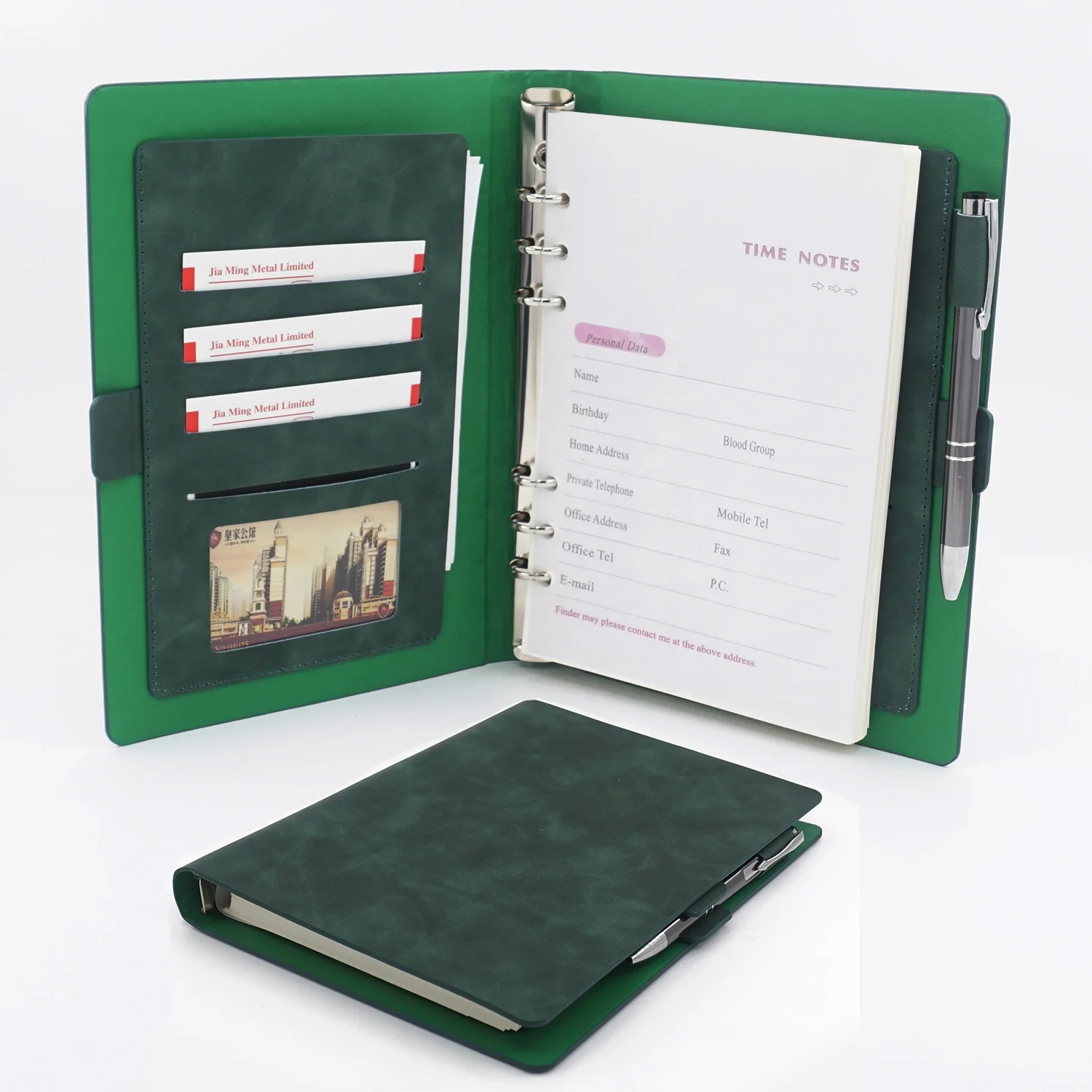 factory PU leather conference persentation folder organizer