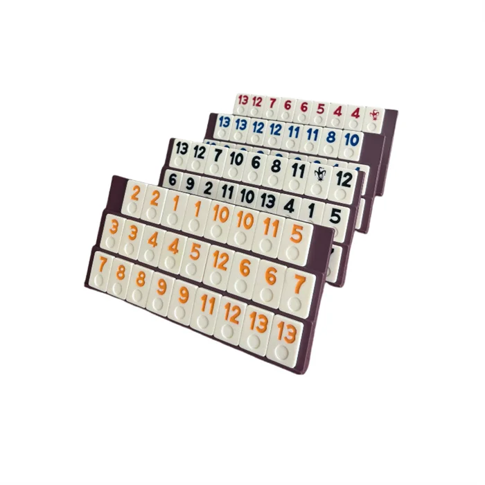 Wholesale Rummy Tiles Game Travel Games Rummy Board Game Rummy Set 4 Anti-Skid Durable Trays