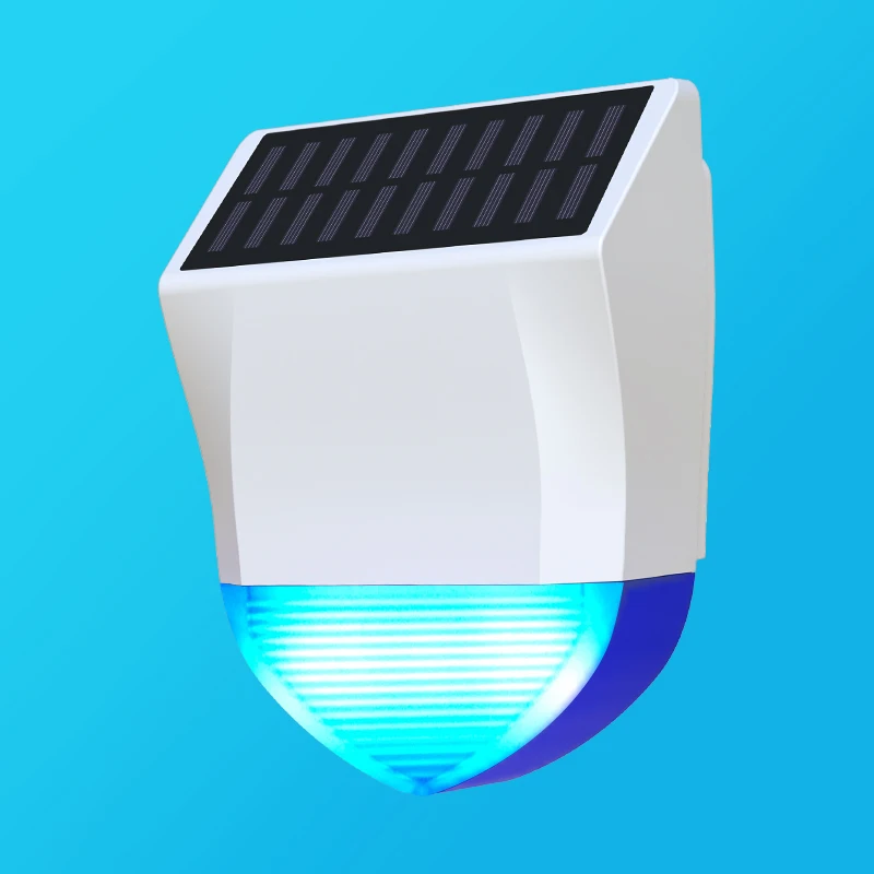 Waterproof home security system wireless alarm sirene horn buzzer wifi tuya solar outdoor siren
