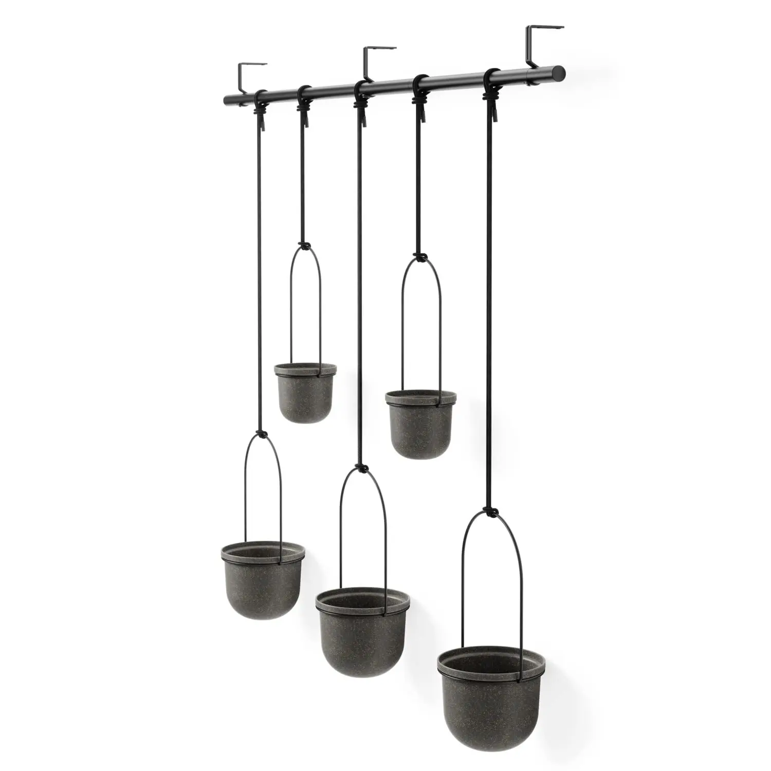 Garden Supplies hanging plant pots Hanging Railing Planters Flower Pot Holders Plant Iron Racks