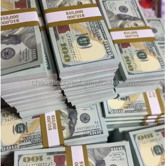 Money Wholesale 100pcs Realistic Paper Bills Toy Banknotes Prop Note USA 20 Dollar Party Prop Money for Movie Wedding and Event