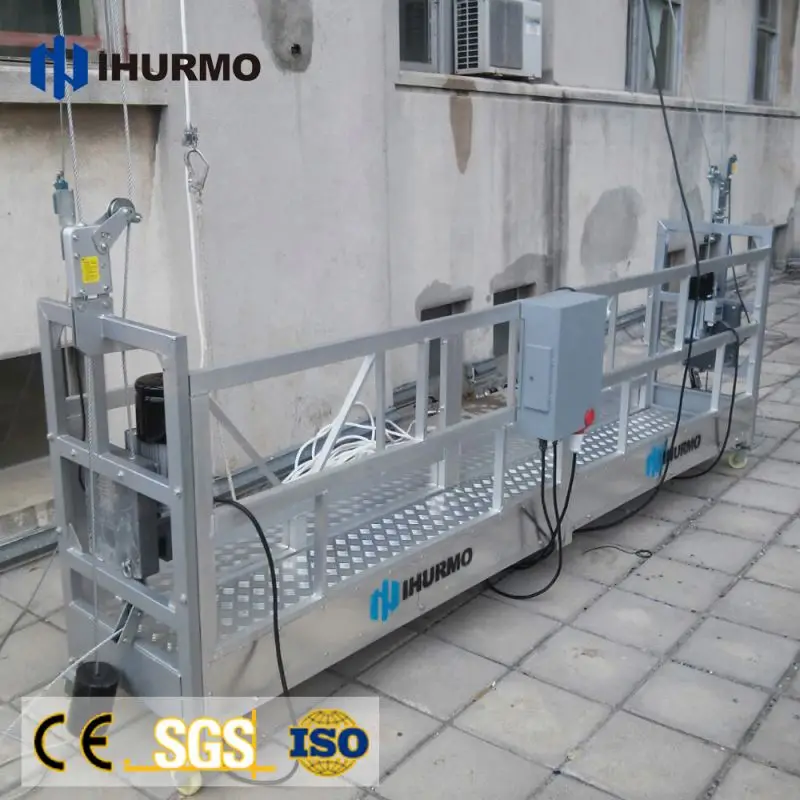 ZLP800 высотное здание обслуживающая люлька для мытья окон гондолы подвесная Рабочая платформа настенная Гондола