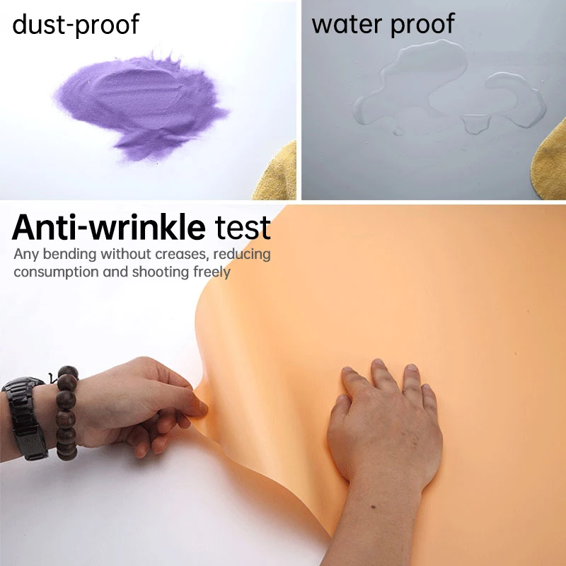 120*200cm Colorful PVC Backdrop Photography for Studio Product Portrait Shooting Background Waterproof Dustproof PVC Background