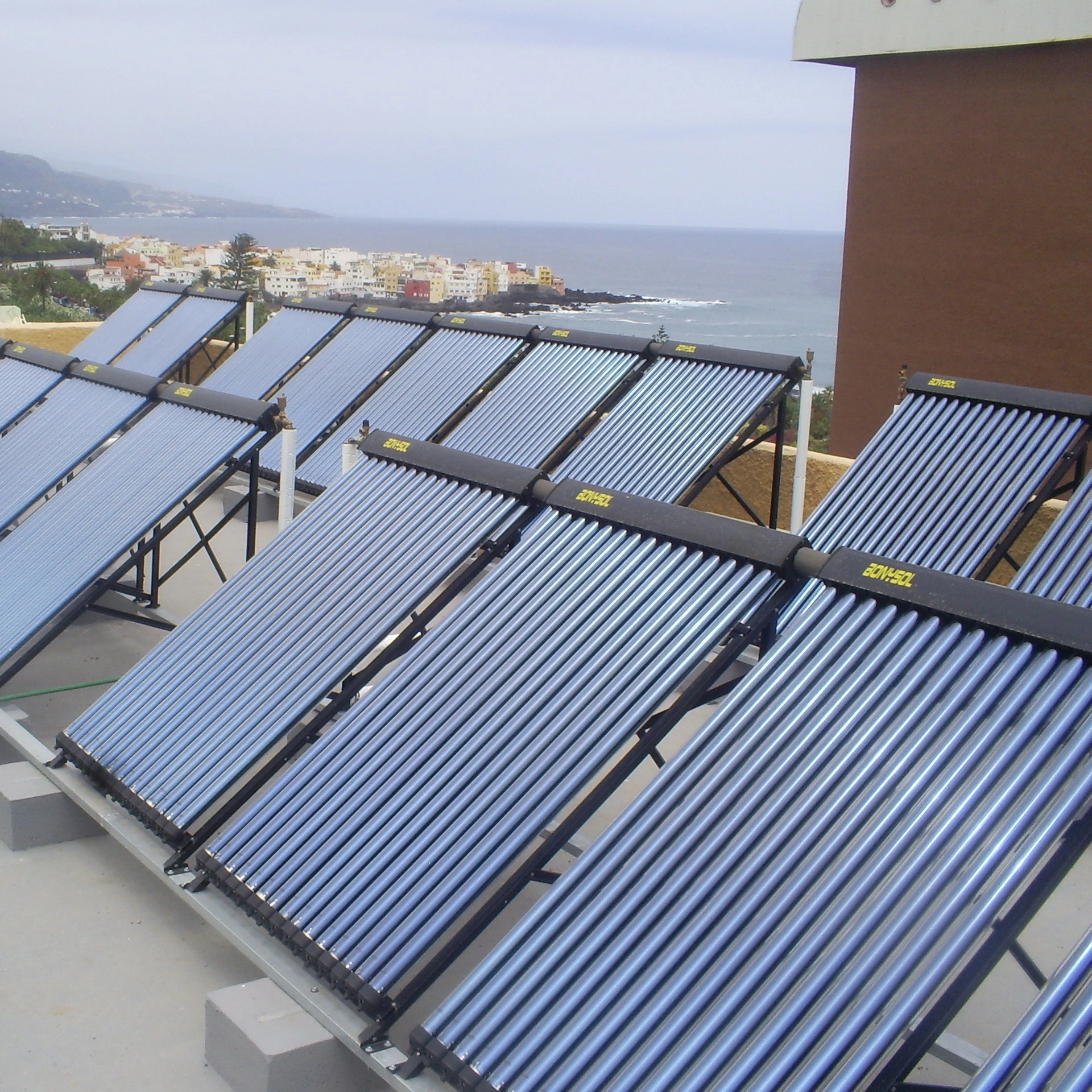 JXSPC-30 super heat pipe solar collector with 24mm heat pipe condenser -- KEYMARK