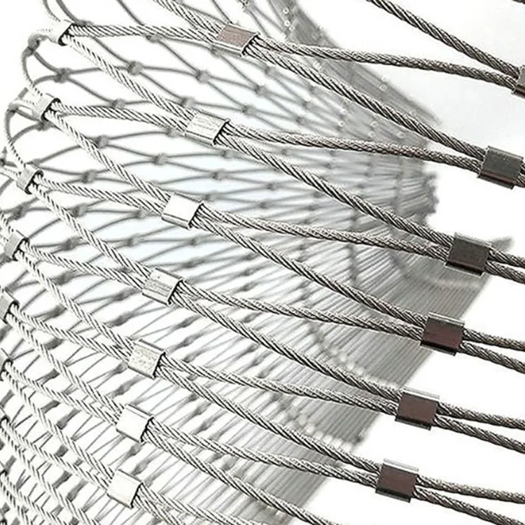 Anti Theft Safety Protect Rope Wire Mesh Net Stainless Steel Wire Rope Mesh For Climbing Plants