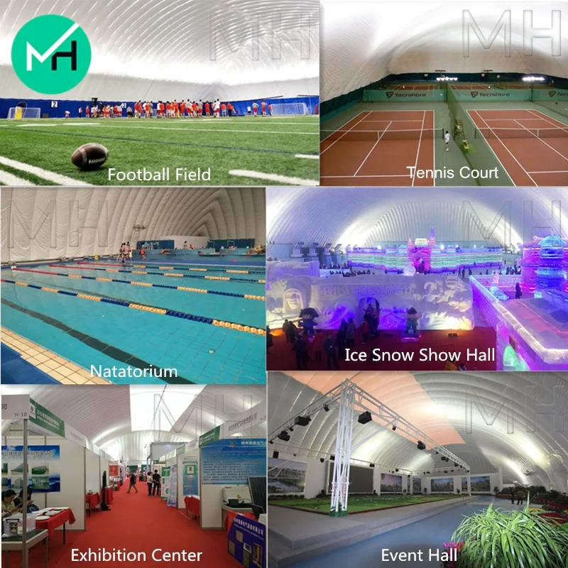 High Quality Cheap Inflatable Tennis Court Tent Sport Football Hall air Supported Structure for Sale