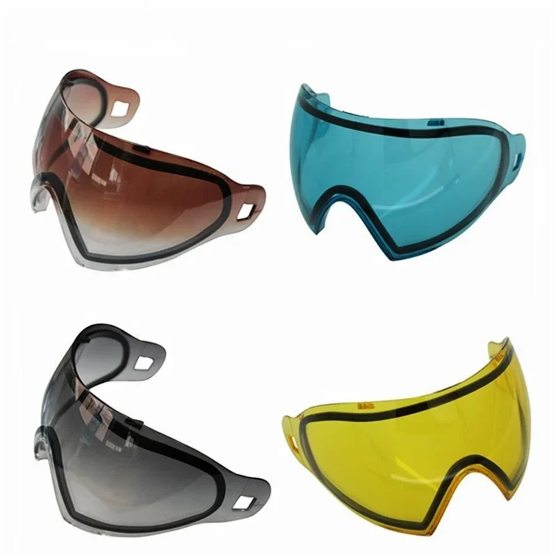 Wholesales Paintball Anti-fog double lens Available Spare Replaceable Dual Lenses for DYE I4 Mask